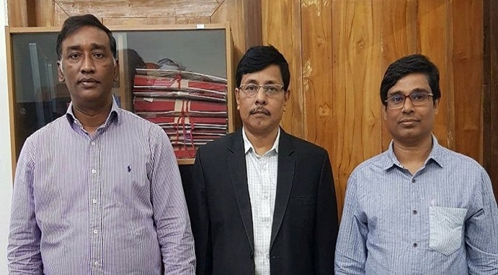 অধ্যাপক ড. মোহাম্মদ আসাদুজ্জামান চৌধুরী, অধ্যাপক ড. মো. আবদুস সাহিদ ও অধ্যাপক ড. মোহাম্মদ আবুল কাশেম
