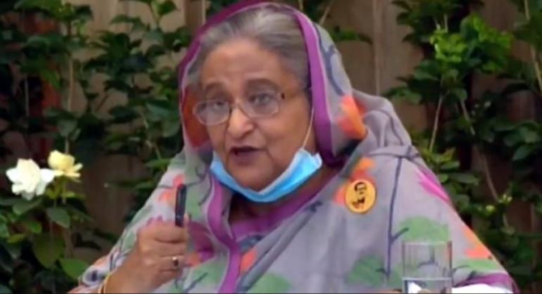 সংবাদ সম্মেলনে প্রধানমন্ত্রী