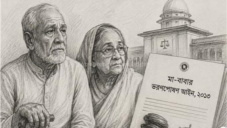 পিতা ও মাতার ভরণ-পোষণ নিশ্চিত করতে কঠোর আইন রয়েছে দেশে