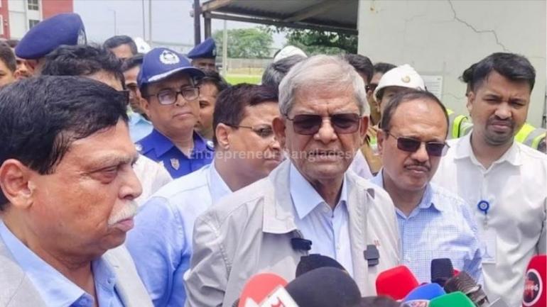 গন্ধর্বপুর প্রকল্প চালু হলে দিনে ৫০ কোটি লিটার বিশুদ্ধ পানি ঢাকায় সরবরাহ করা যাবে: মির্জা ফখরুল